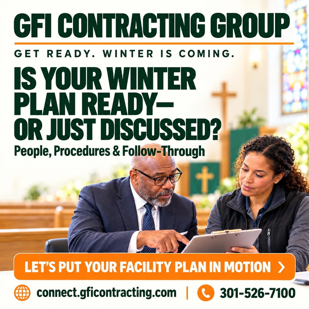 GFI winter facility planning graphic: Is your winter plan ready?